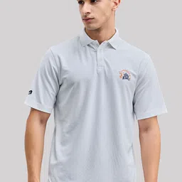 BOLDFIT Men Chennai Super Kings Printed Polo Collar White T-shirt image 1