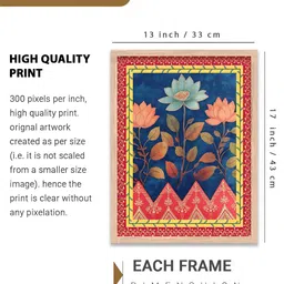 Kotart Brown & Red 2 Piece Wood Abstract Wall Paintings image 5