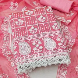 Rangtulika Ethnics Embroidered Unstitched Dress Material-picture-41