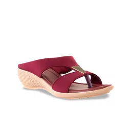 Khadims Open Toe Wedge Heels Sandals image 1