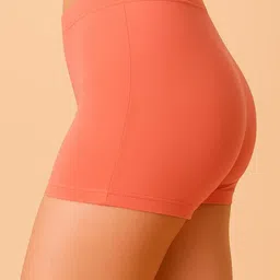 HIRRUX Mid-Rise Antimicrobial Stretchable Boyshort Briefs NEW HR SBT-33 Peach XS-1 image 2