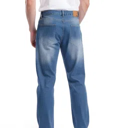 glitchez Men Relaxed Fit Heavy Fade Stretchable Jeans image 2