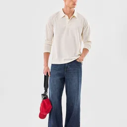 Snitch Men Light Fade Mid-Rise Cotton Baggy Jeans image 4