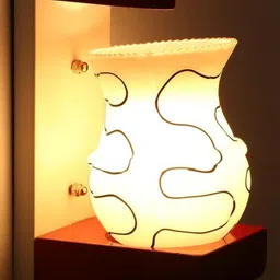 SOMIL Black Glass Cylinder Printed Wall Lamps-picture-44