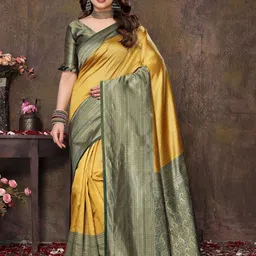 KALINI Woven Design Zari Banarasi Saree-picture-34