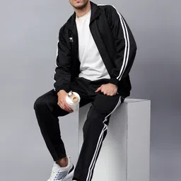 Shiv Naresh Men Mock Collared Zippered Tracksuits image 4
