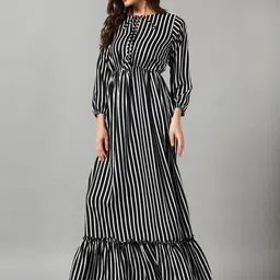 Jash Creation Women White Crepe Printed Anarkali Kurtas image 4