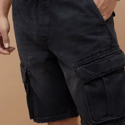 Forca by Lifestyle Men Solid Cargo Shorts image 4