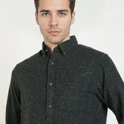 GANT Men Relaxed Fit Textured Button-Down Collar Cotton Casual Shirt image 2