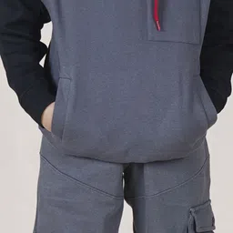 KiddoPanti Boys Colorblocked Hooded Tracksuit image 5