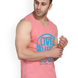 SLOWLORIS Pack Of 2 Printed Innerwear Vests SL26 COMBO (LOUD PEACH) (JUST BLACK) image 3