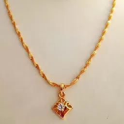 Nawab Collection Gold-Plated Alloy Pendants with Chains-image-13