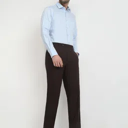Raymond Men Contemporary Fit Mid Rise Formal Trousers image 2
