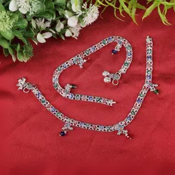 AamNa Enterprises Silver-Plated Anklet image 4