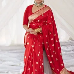 bansari textiles Woven Design Zari Banarasi Saree-picture-11