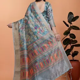 Aman's Impero Floral Silk Blend Saree image 4