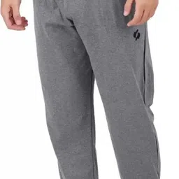 wrodss Men Solid Grey Track Pants image 3
