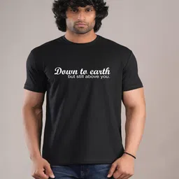 HESHA Typography Printed Round Neck Cotton Regular Fit T-shirt-picture-44