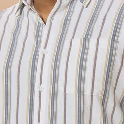 NEON CHILLIE Men Striped Casual Shirt image 3