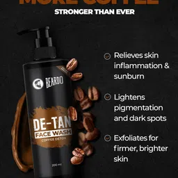 beardo De-Tan Facewash For Men, 200 ml | Tan Removal Facewash for Men | Oil Control Face Wash image 5