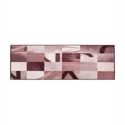 MODEFE Brown & Beige Geometric-Printed Anti-Skid Loop Pile Floor Runner image 2