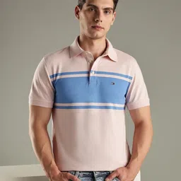 Tommy Hilfiger Slim-Fit Striped Polo Collar Cotton T-shirt image 3