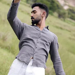 Campus Sutra Men Comfort Fit Textured Spread Collar Casual Shirt-image-20