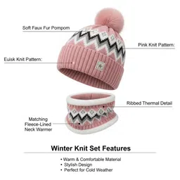 YOUSTYLO Unisex Printed Woollen Beanie image 5