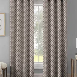 myntra elegant homes Aura Coffee Brown Set of 2 Floral Room Darkening Door Curtain-picture-27