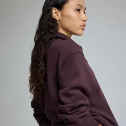 H&M Women Shirt Collar Pullover Sweatshirt image 5