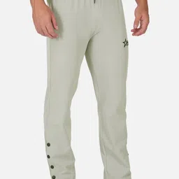 SYFKO Men Brand-Logo Embroidered Mid-Rise Track Pants image 4