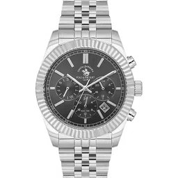 SANTA BARBARA POLO & RACQUET CLUB Men Dial & Stainless Steel Bracelet Style Straps Analogue Watch-image-91