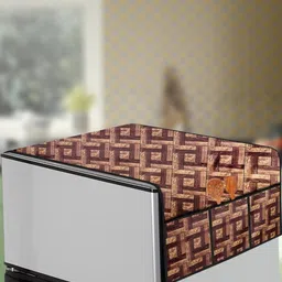 The Furnishing Tree Coffee Brown Plastic Refrigerator Cover-image-84