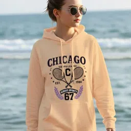Dagcros Girls Printed Hooded Long Sleeves Pullover Sweatshirt-image-68