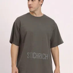 STICHRICH Men Typography Printed Bio Finish T-shirt-picture-32