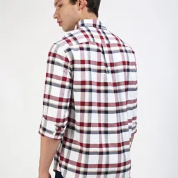Tommy Hilfiger Men Classic Button-Down Collar Tartan Checked Organic Cotton Casual Shirt image 5