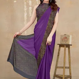 KALINI Ethnic Motifs Poly Chiffon Saree-picture-14