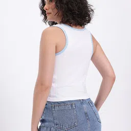 glitchez Hugs & Heartbeats Printed Fitted Crop Top image 2