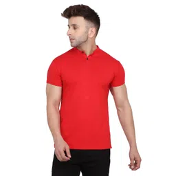 BEYOU FASHION Men Solid Henley Neck Slim Fit T-shirt-picture-20