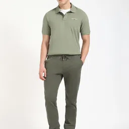 Tommy Hilfiger Men Solid Polo Collar Cotton T-shirt image 5