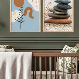 Kotart Brown & Black 2 Pieces Printed Wooden Wall Arts-picture-38