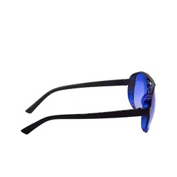 HRINKAR Unisex Aviator Sunglasses with UV Protected Lens HRSS11004-BK-BU image 2