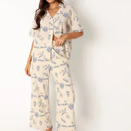 Kotty Women Shirt Collar Multi Dress Set-image-3