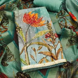 SHADOW & SAINING Embellished Semi-Stitched Dress Material-picture-10