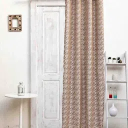 Ariana Coffee Brown & White Door Curtain-picture-36