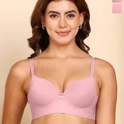 DressBerry Pack Of 2 Polyamide Push-Up Maximiser Bra-picture-18