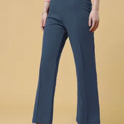 SZN Women Relaxed High-Rise Pleated Trousers image 5