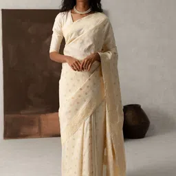 CANIZZARO Woven Design Zari Banarasi Saree image 4