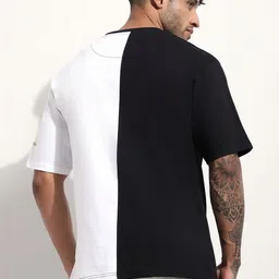 Difference of Opinion Men Typography Colourblocked T-shirt image 3