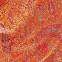 Exotic India Reversible Super Silk Jamawar Stole With All Over Weave image 5